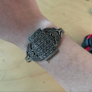 Vintage 1970s hieroglyphics bangle